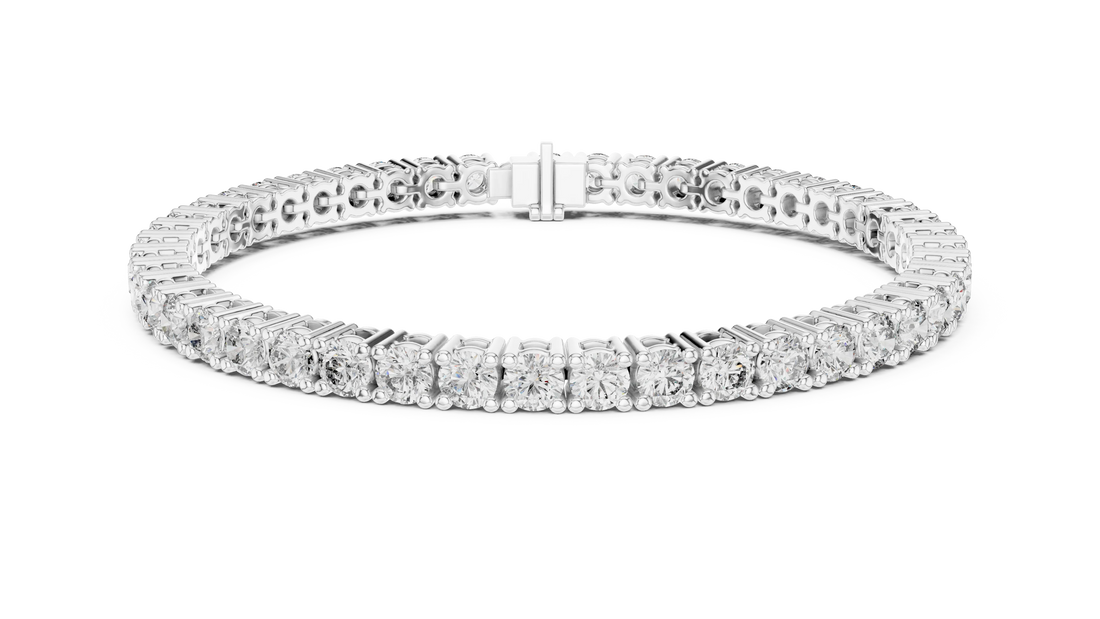 Round Cut Diamond Tennis Bracelet