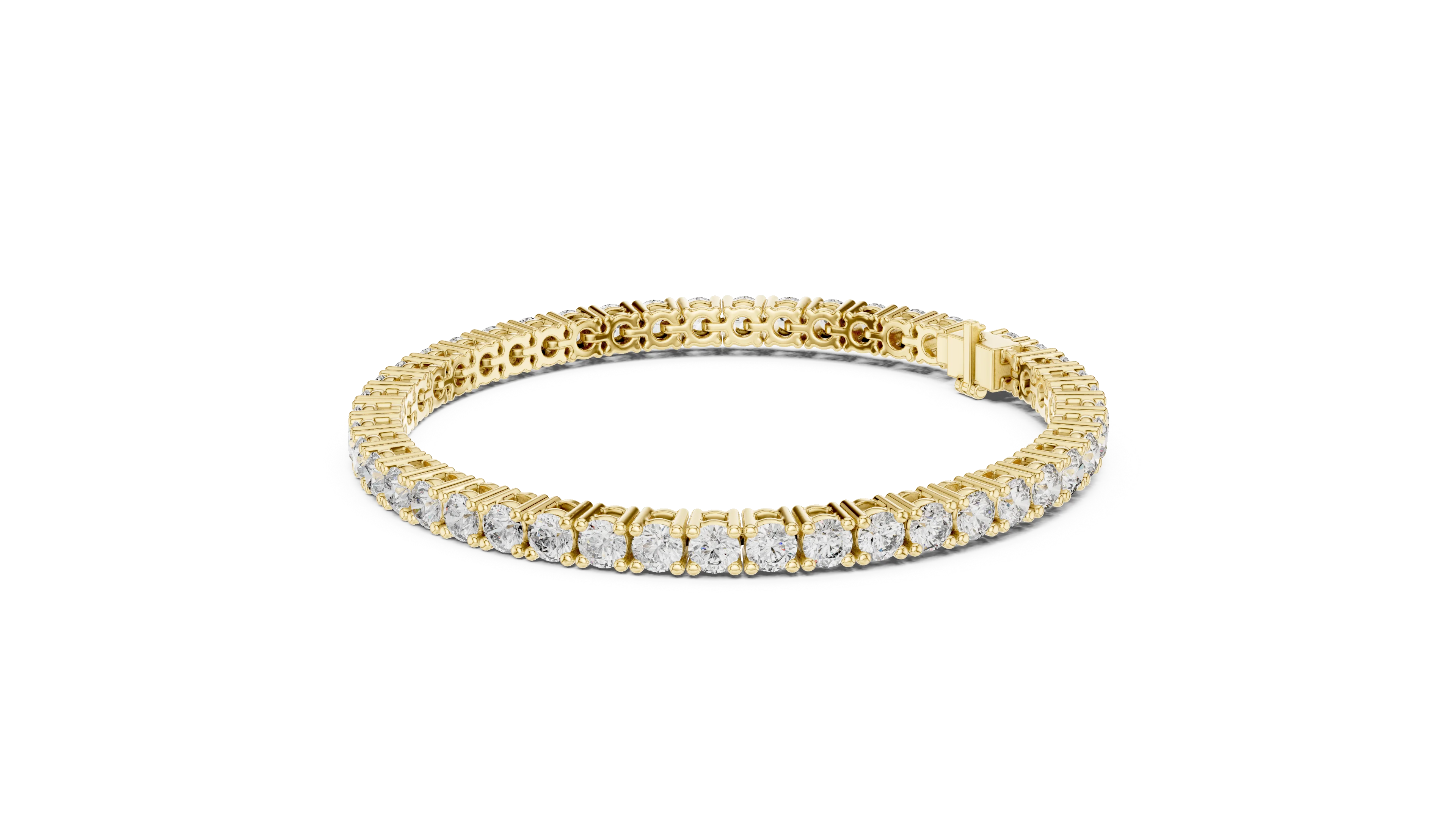 Round Cut Diamond Tennis Bracelet