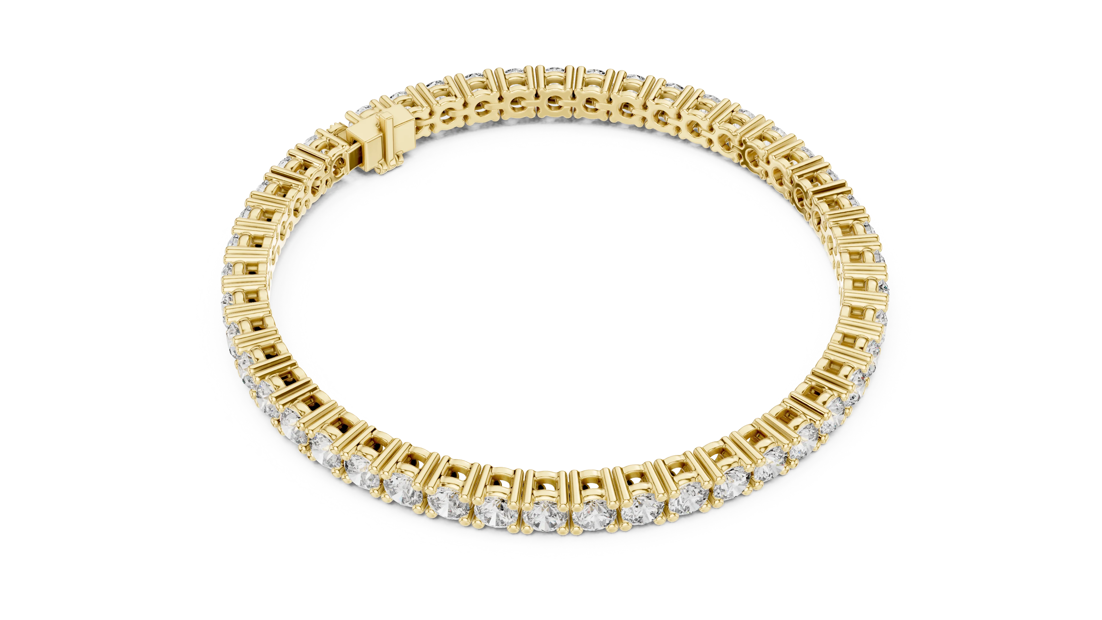 Round Cut Diamond Tennis Bracelet