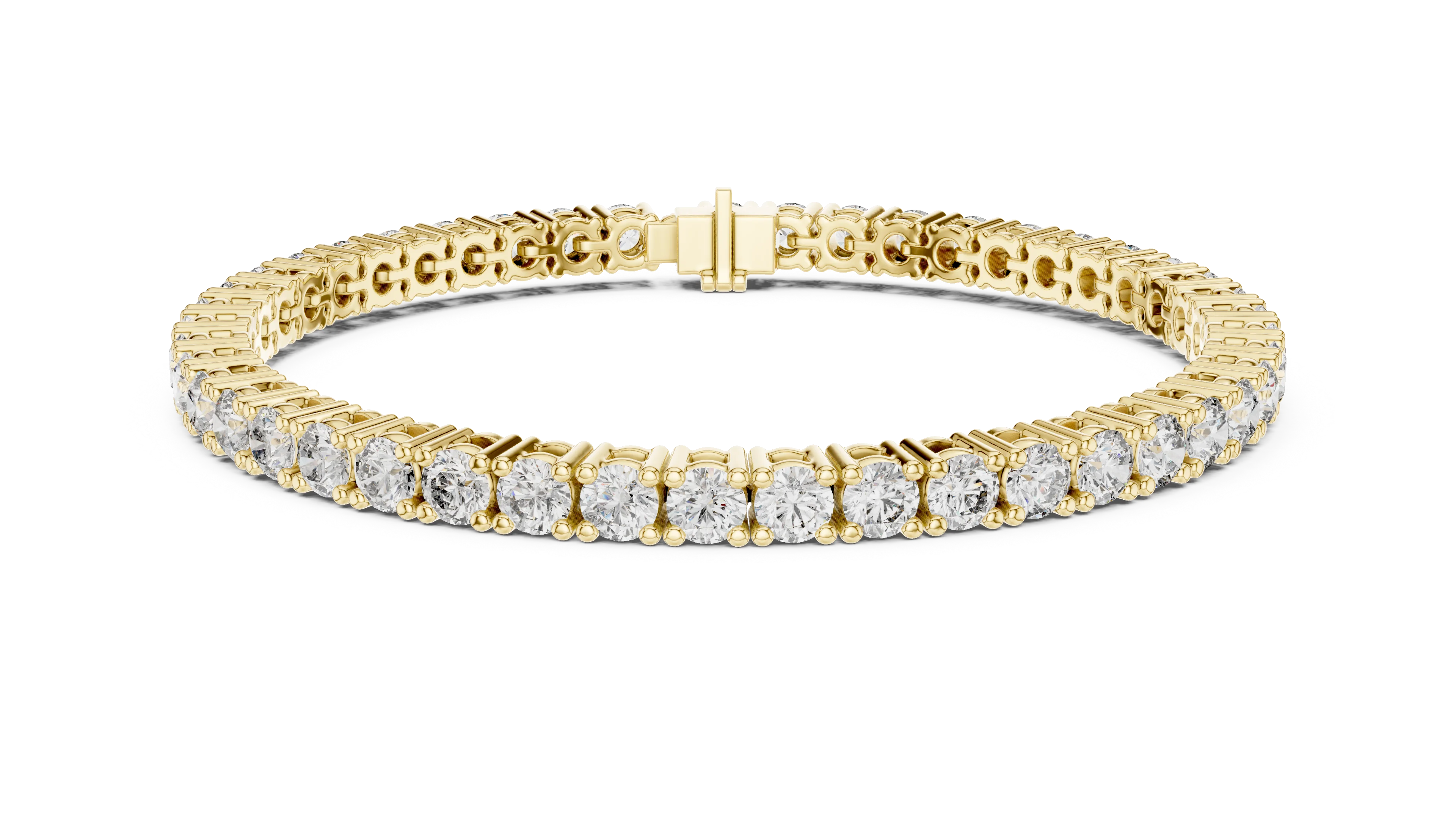 Round Cut Diamond Tennis Bracelet