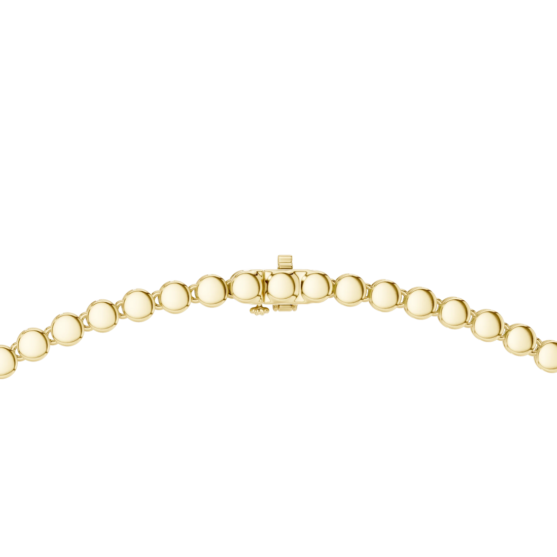 Round Diamond Tennis Necklace with Pear Drop Pendant