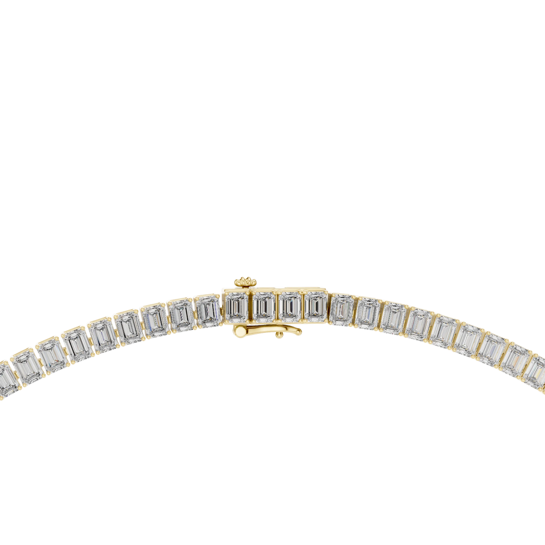 Emerald-Cut Diamond Tennis Necklace