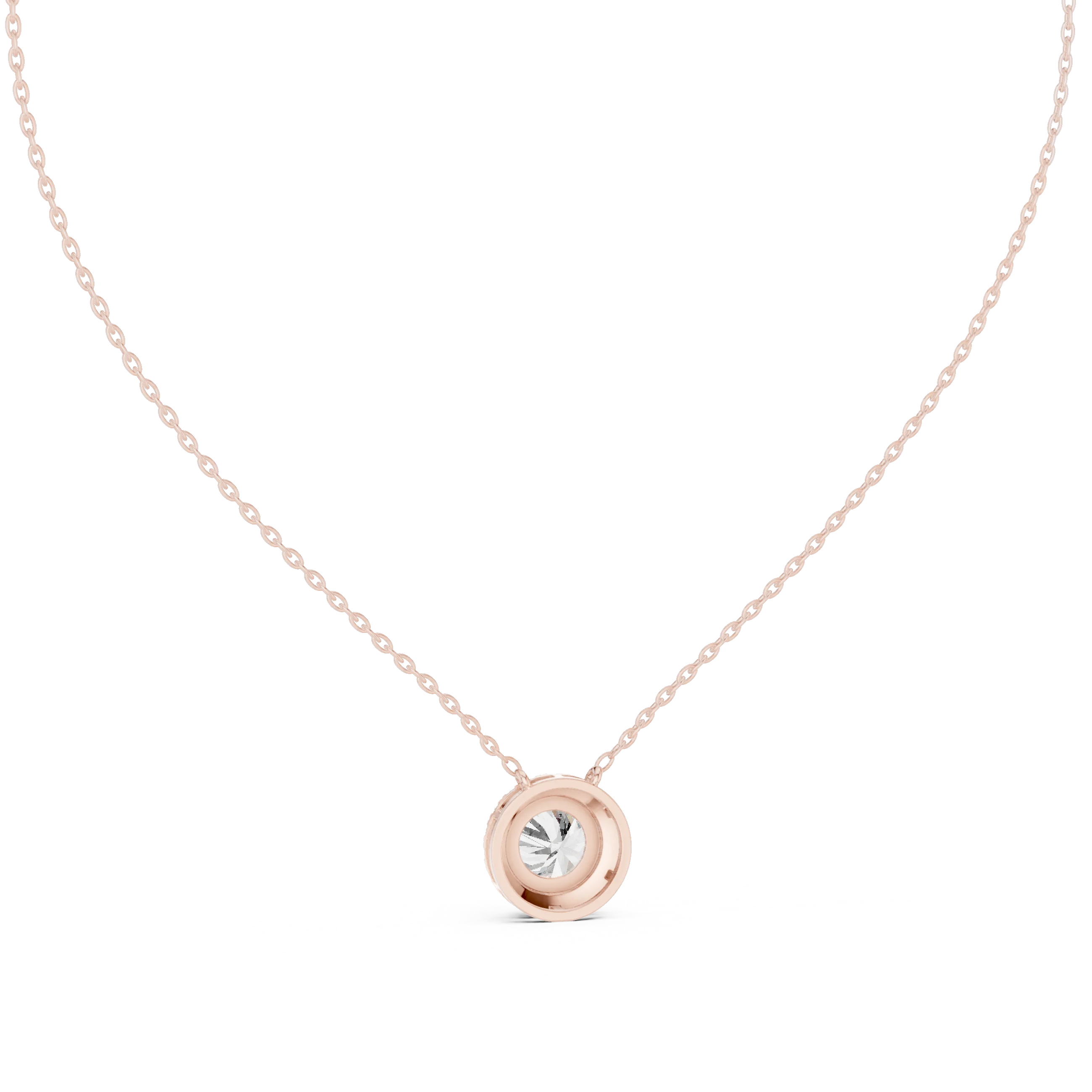 Halo Lumière Diamond Pendant Necklace