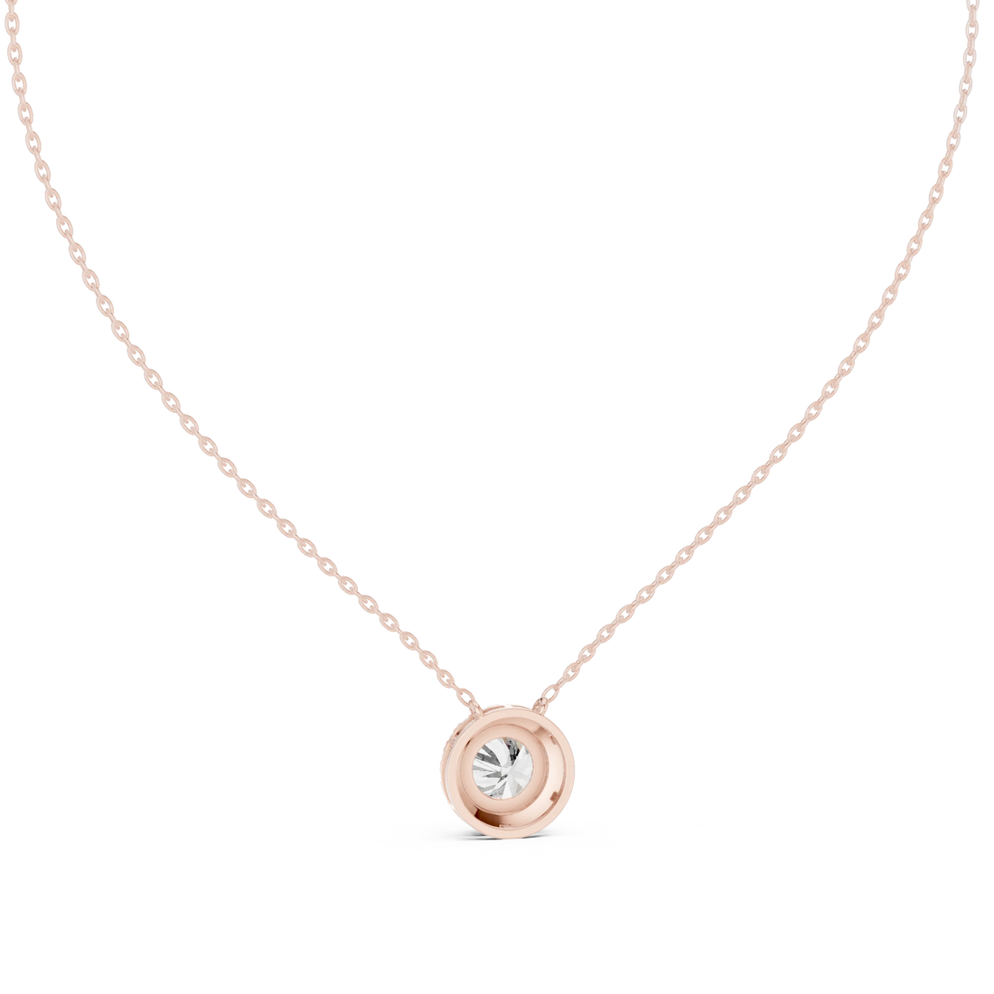 Halo Lumière Diamond Pendant Necklace