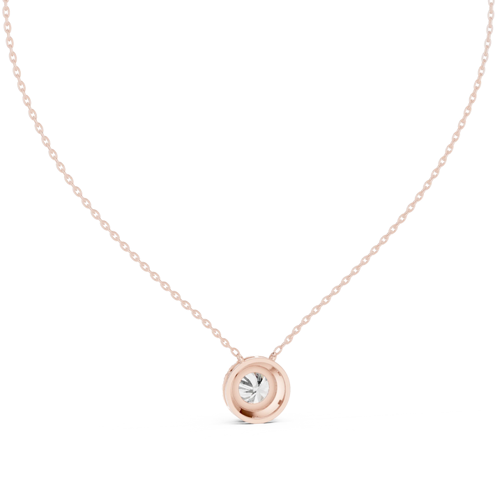 Halo Lumière Diamond Pendant Necklace