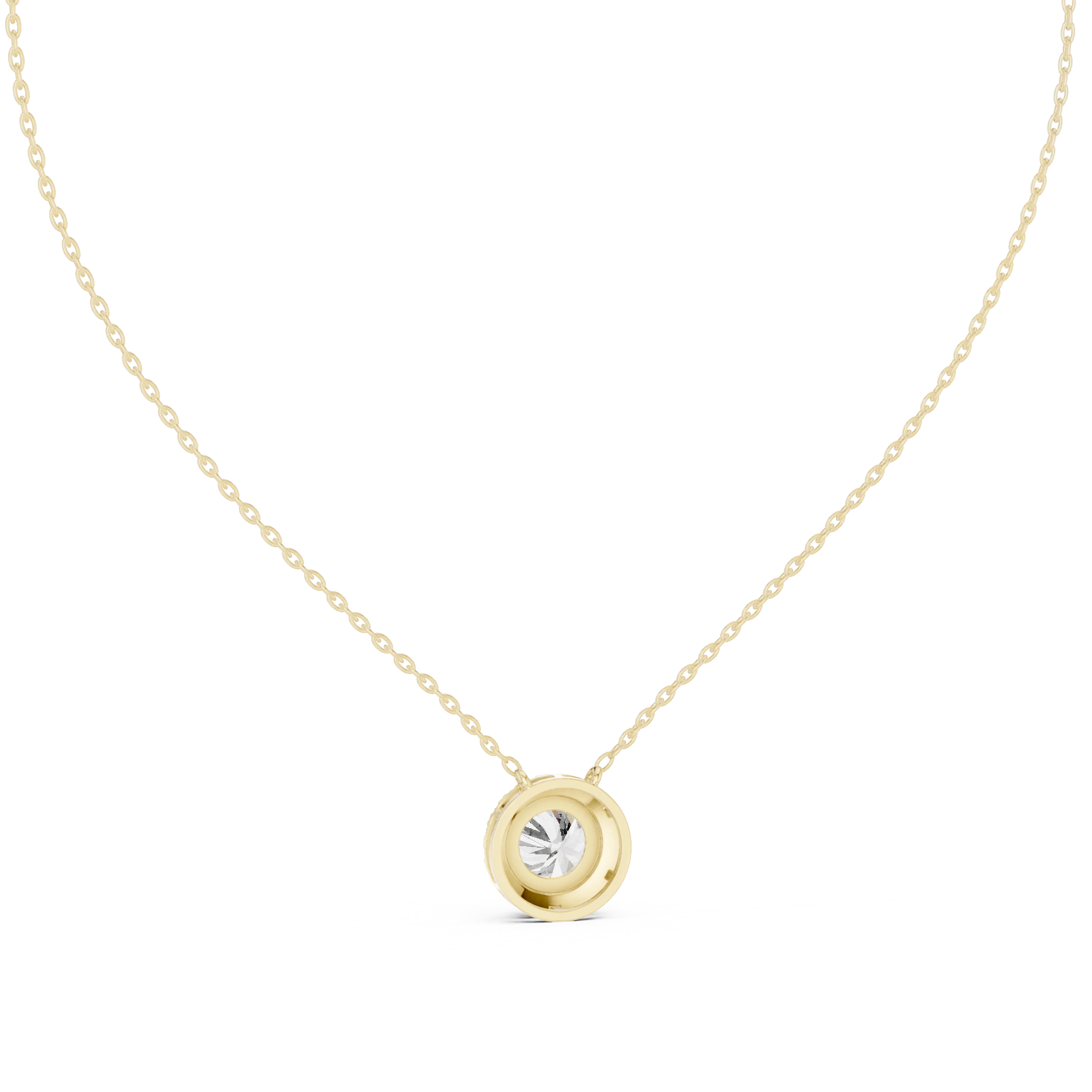 Halo Lumière Diamond Pendant Necklace