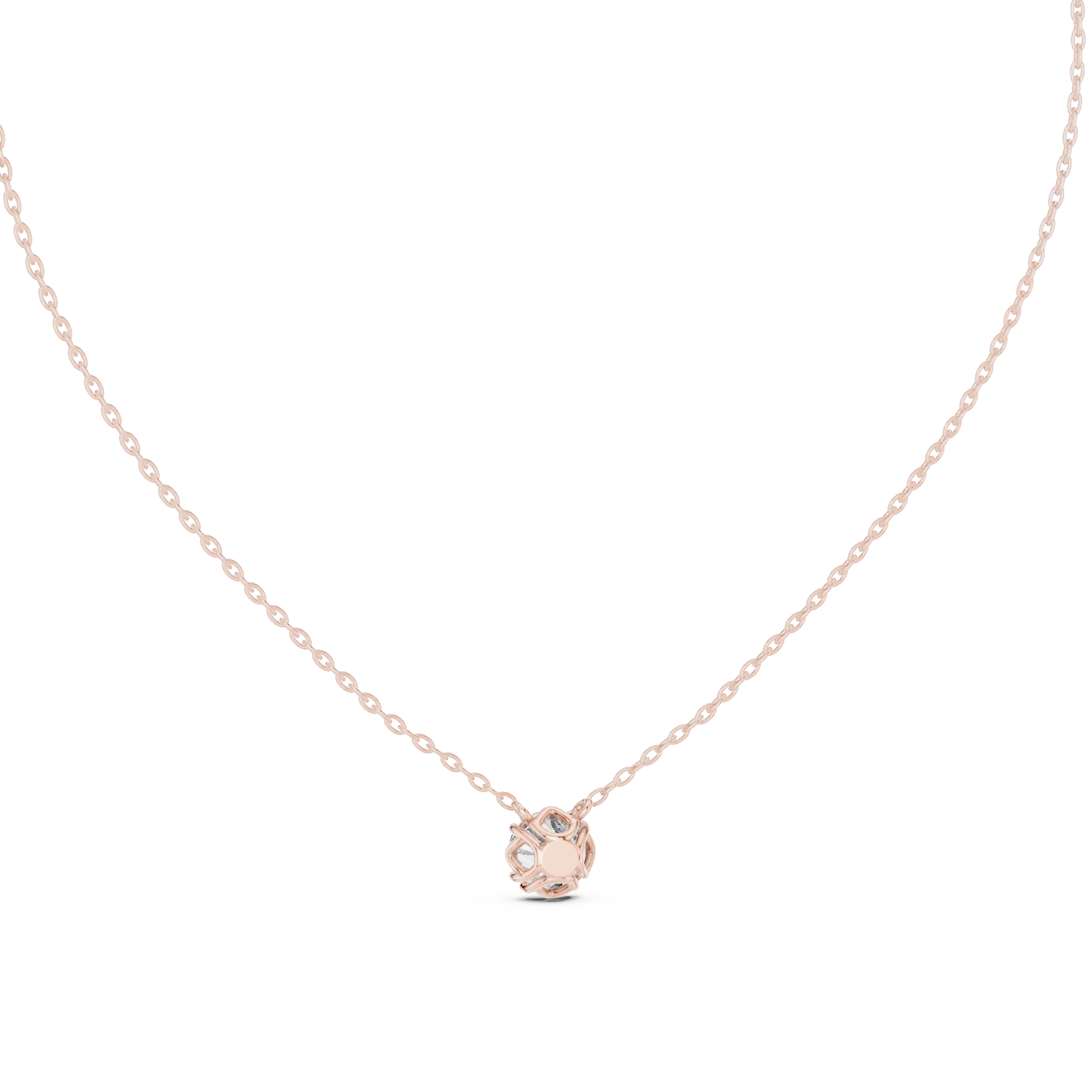 Pure Radiance Solitaire Diamond Pendant Necklace