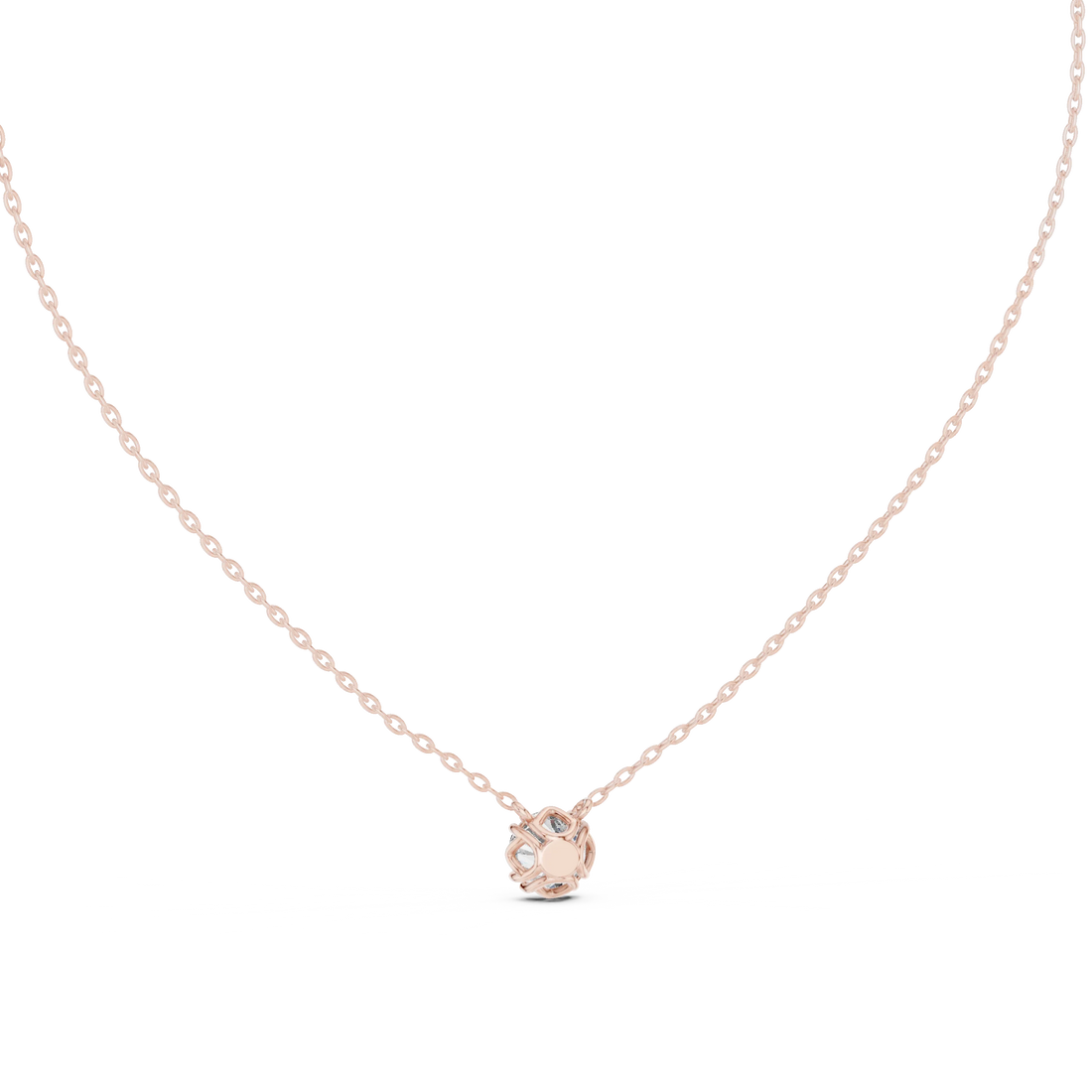 Pure Radiance Solitaire Diamond Pendant Necklace