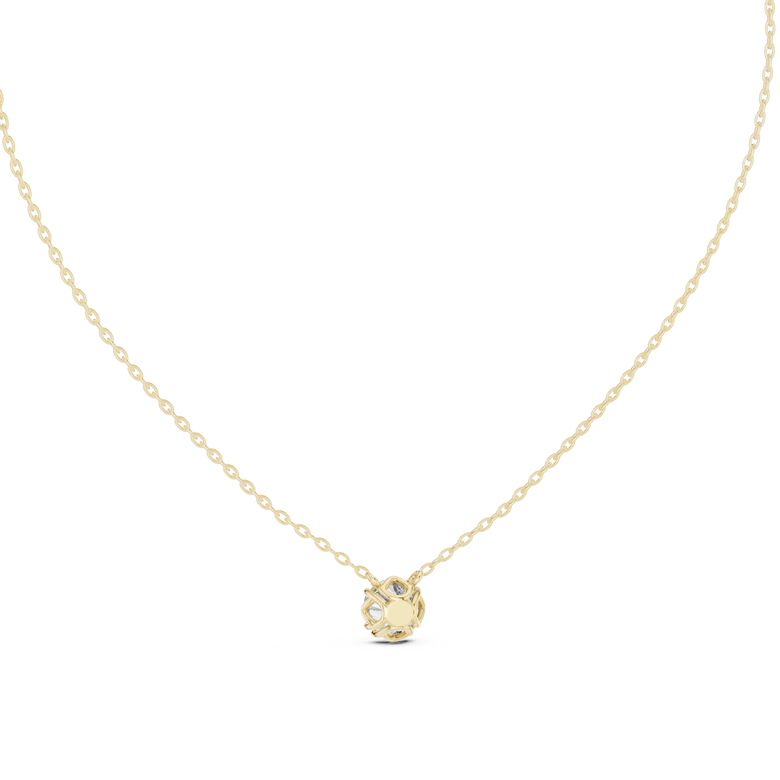 Pure Radiance Solitaire Diamond Pendant Necklace