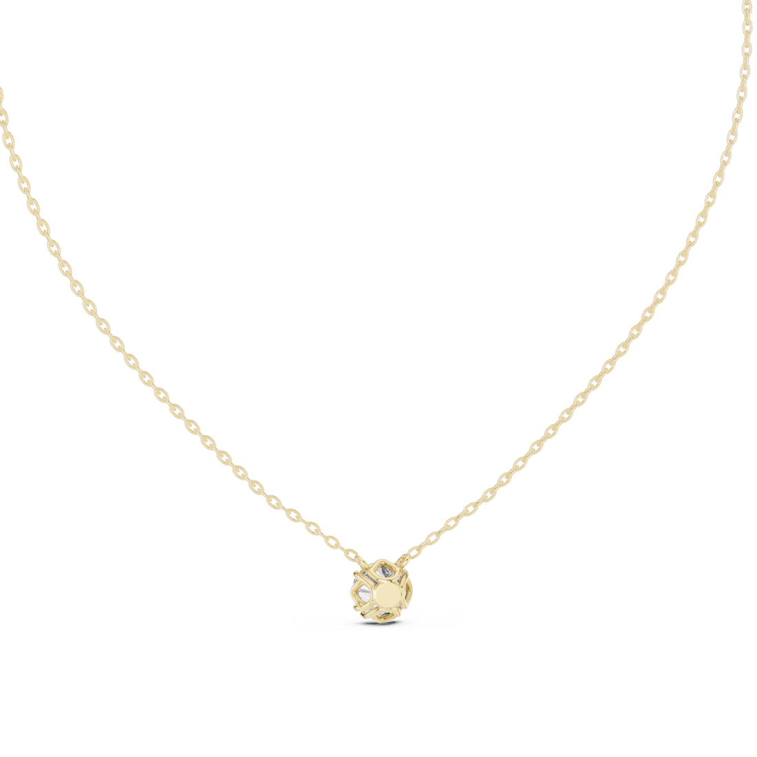 Pure Radiance Solitaire Diamond Pendant Necklace