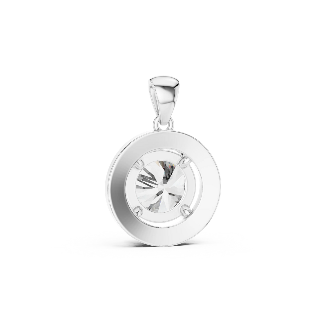 Eternal Glow Round Halo Diamond Pendant