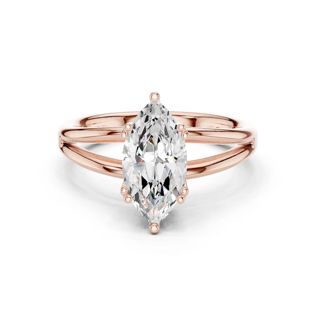 Marquise Shape Diamond Solitaire Engagement Ring