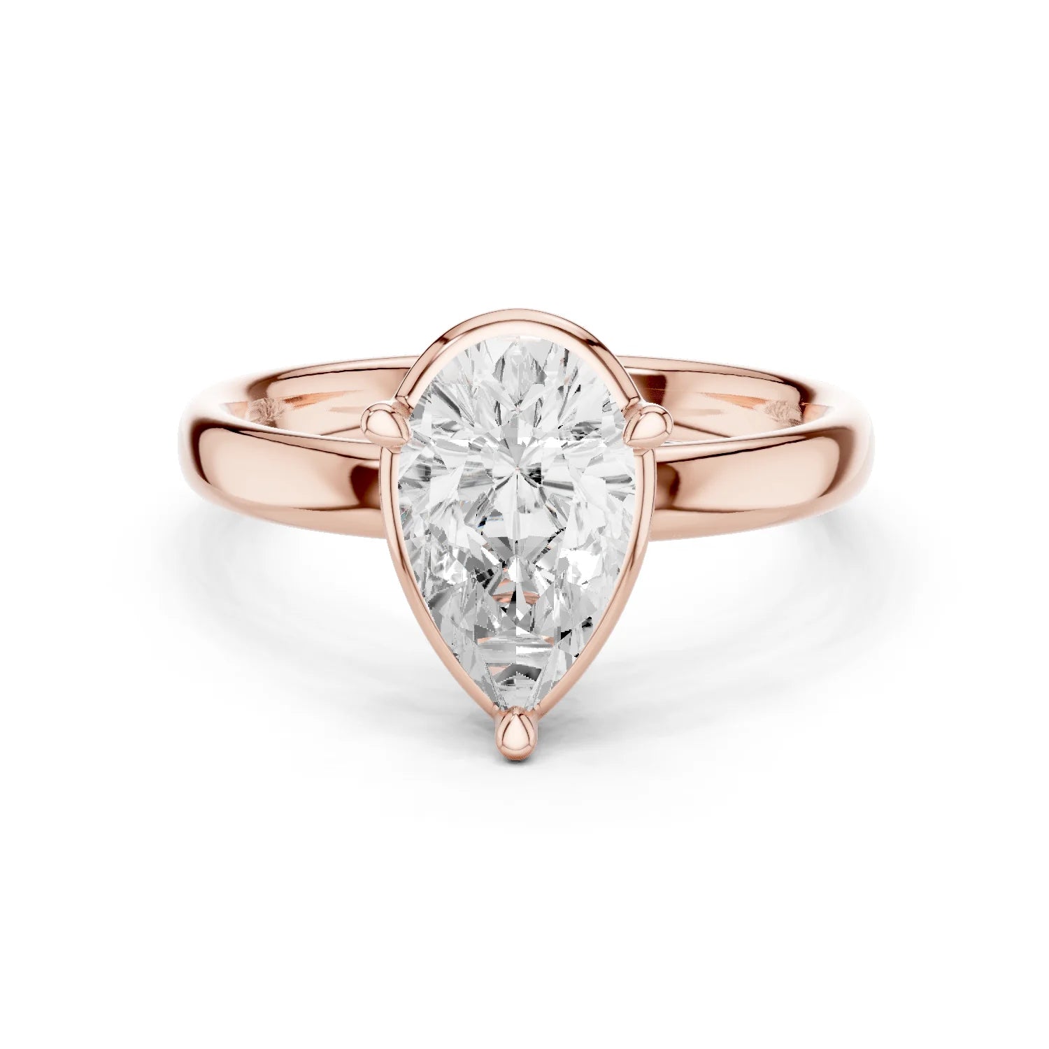 Pear Diamond Solitaire Engagement Ring