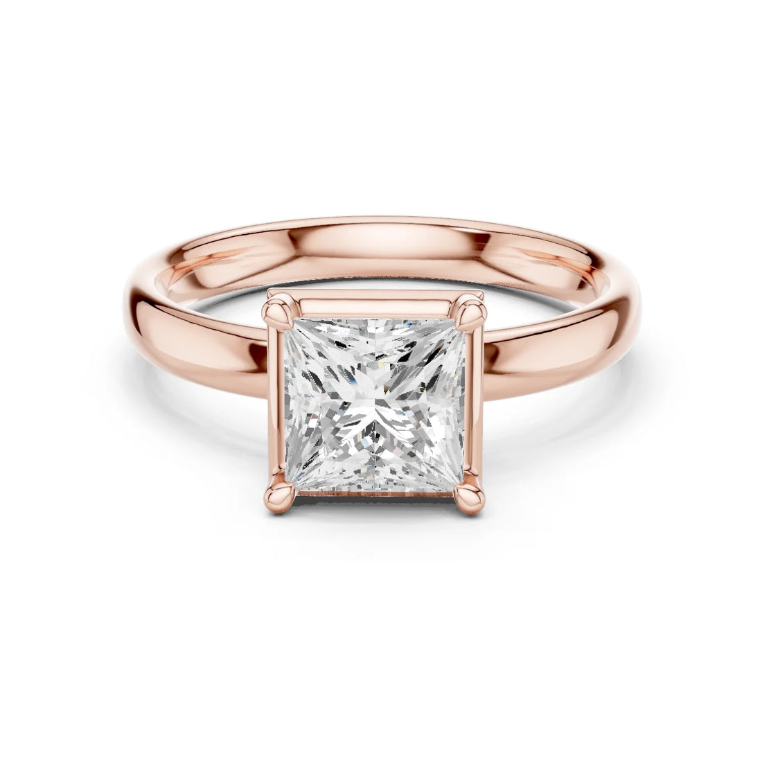 Princess Diamond Solitaire Engagement Ring
