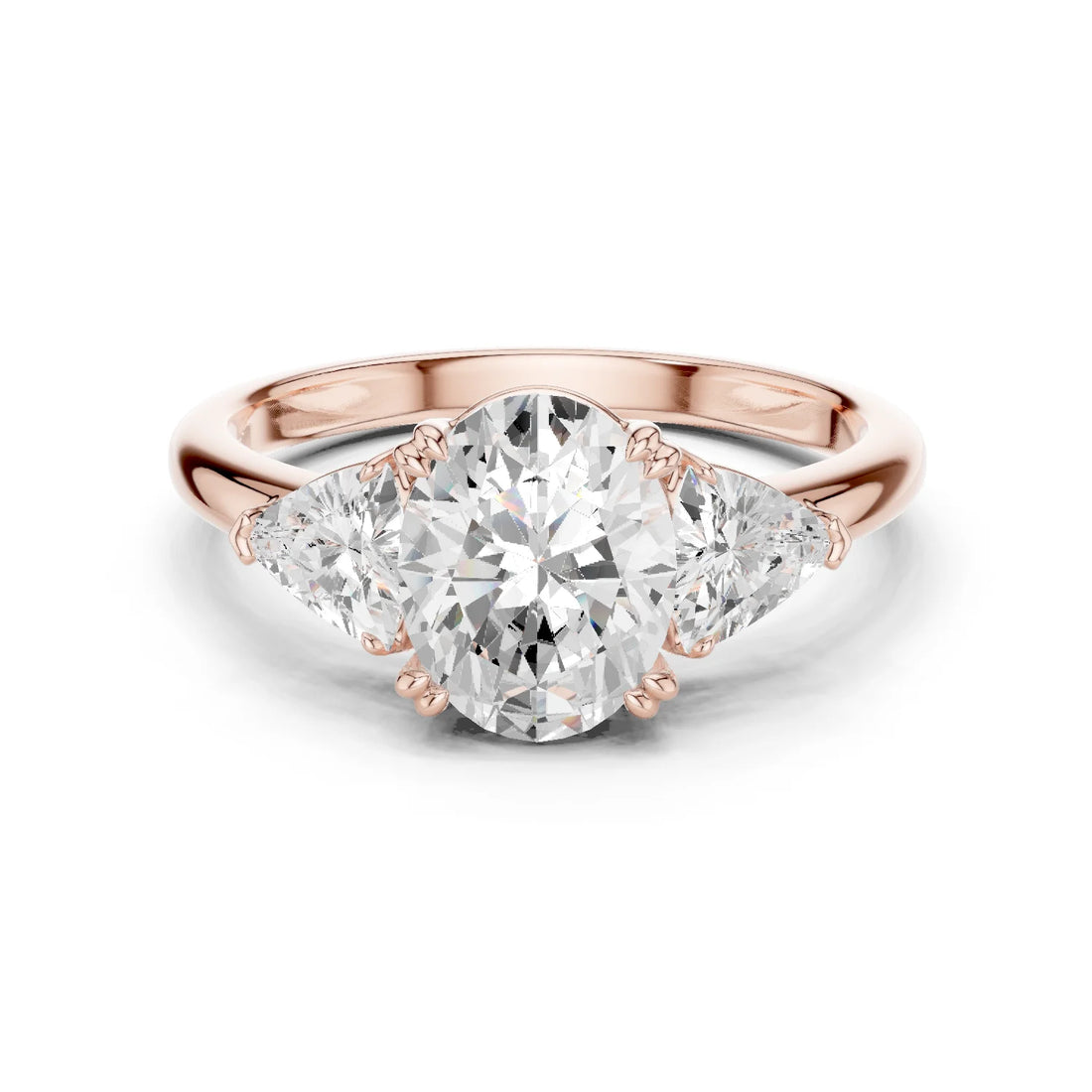 Oval Cut Diamond Three Stone Engagement Ring