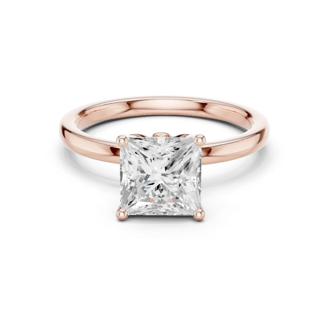 Princess Cut Diamond Solitaire Engagement Ring