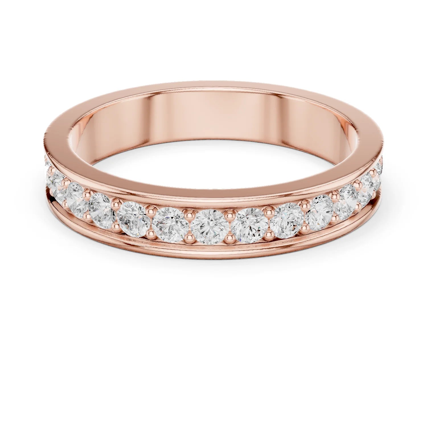 Round-Cut Diamond Full Eternity Band