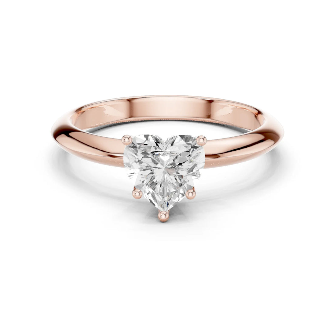 Heart Cut Diamond Solitaire Engagement Ring