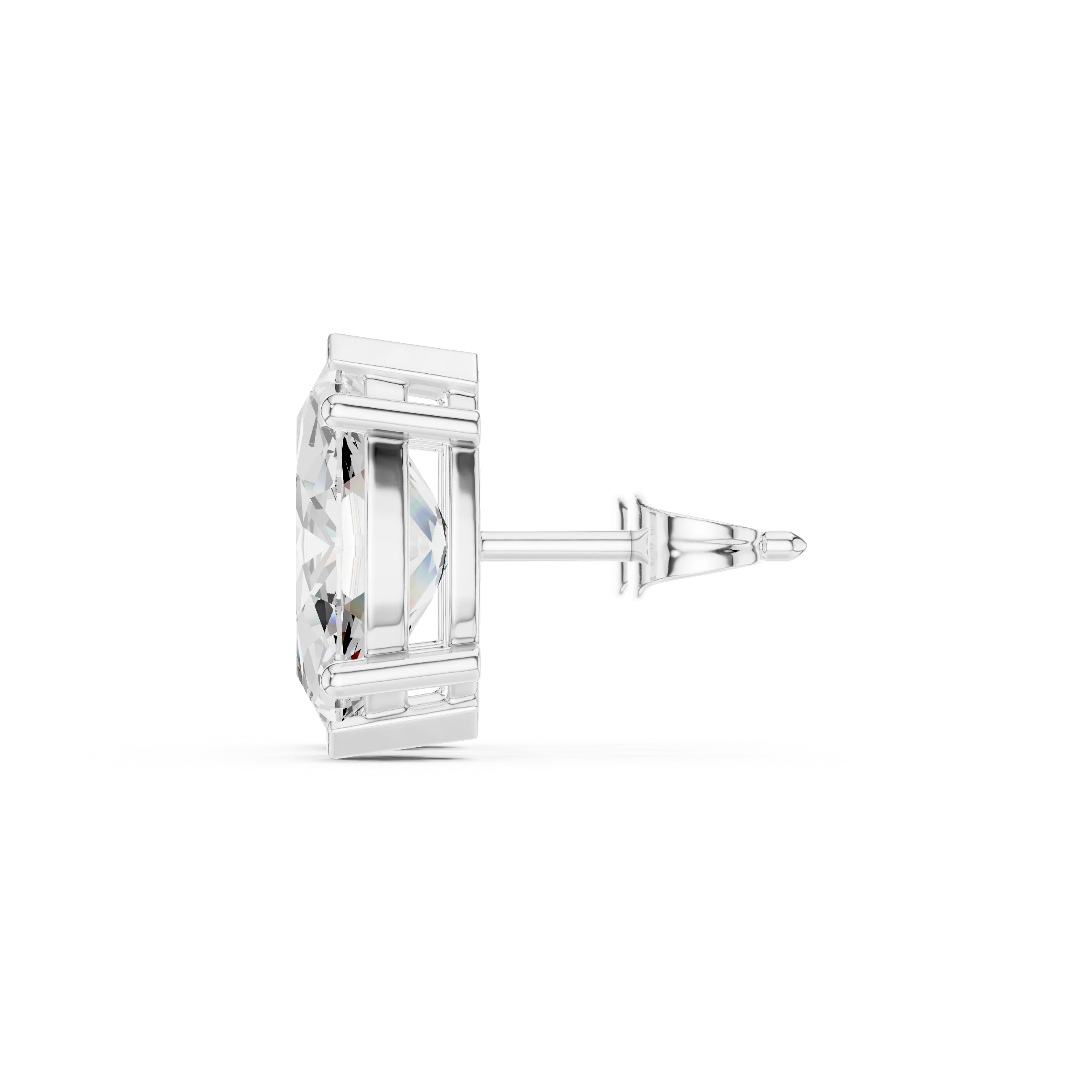 Marquise Cut Solitaire Diamond Stud Earrings