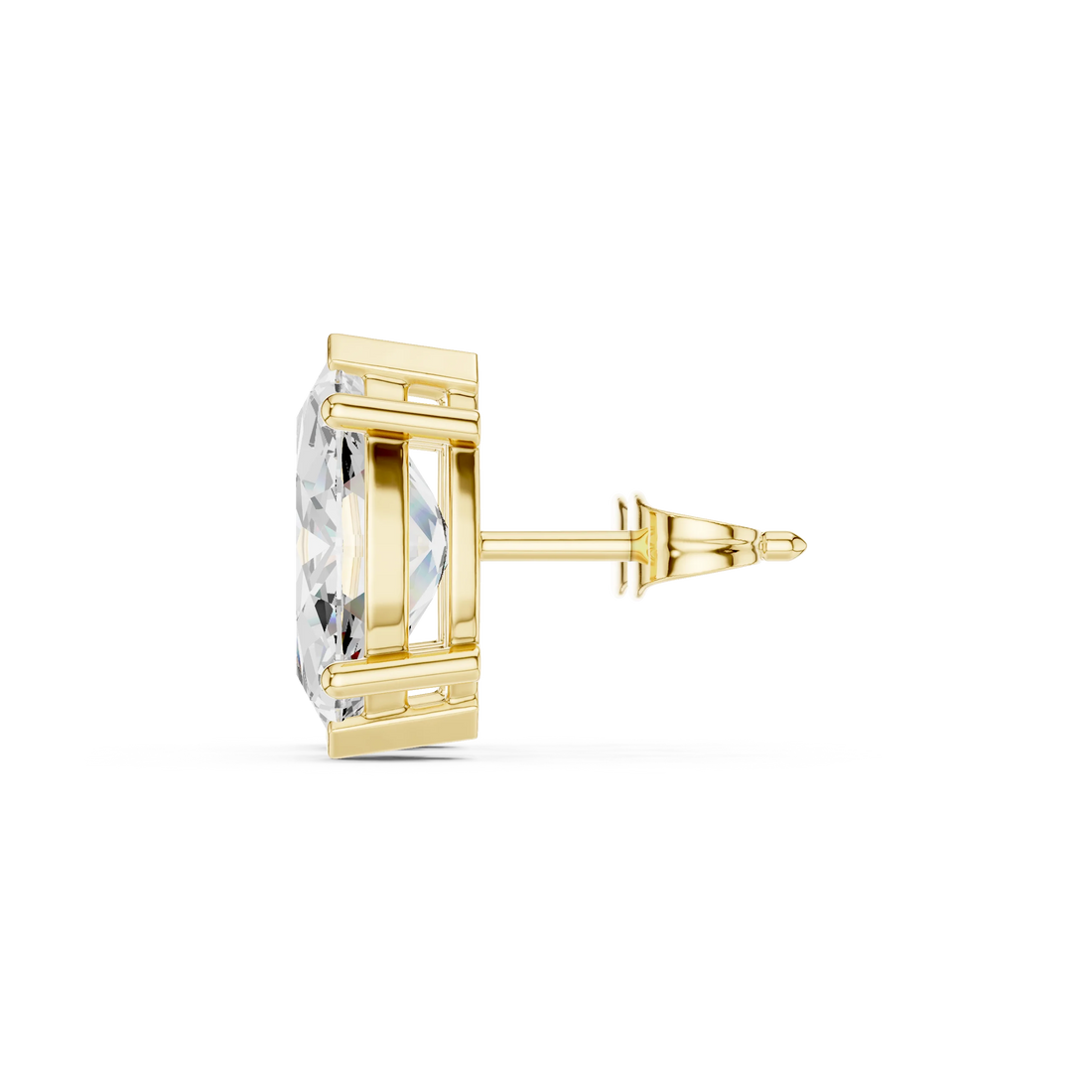 Marquise Cut Solitaire Diamond Stud Earrings