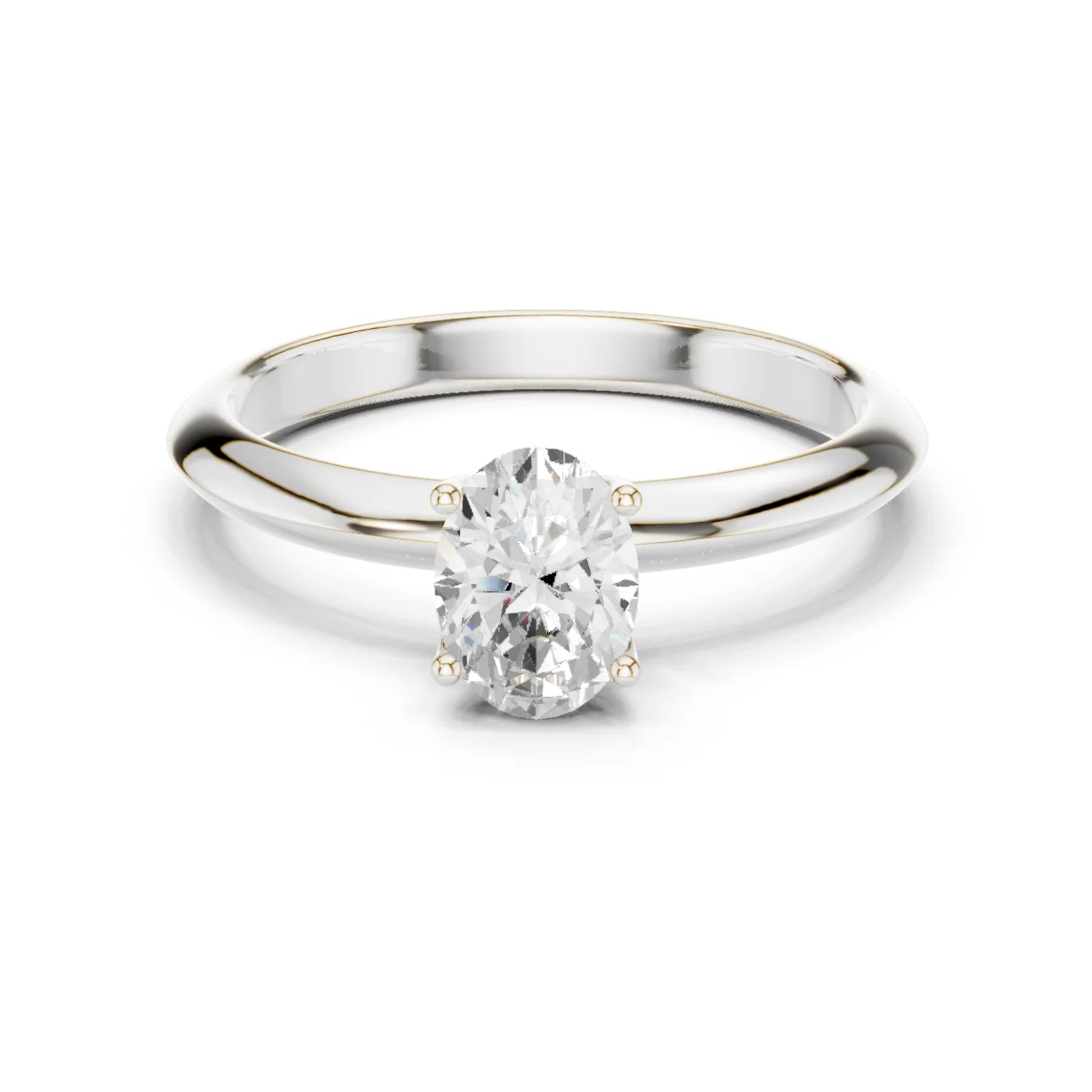Oval Cut Diamond Solitaire Engagement Ring