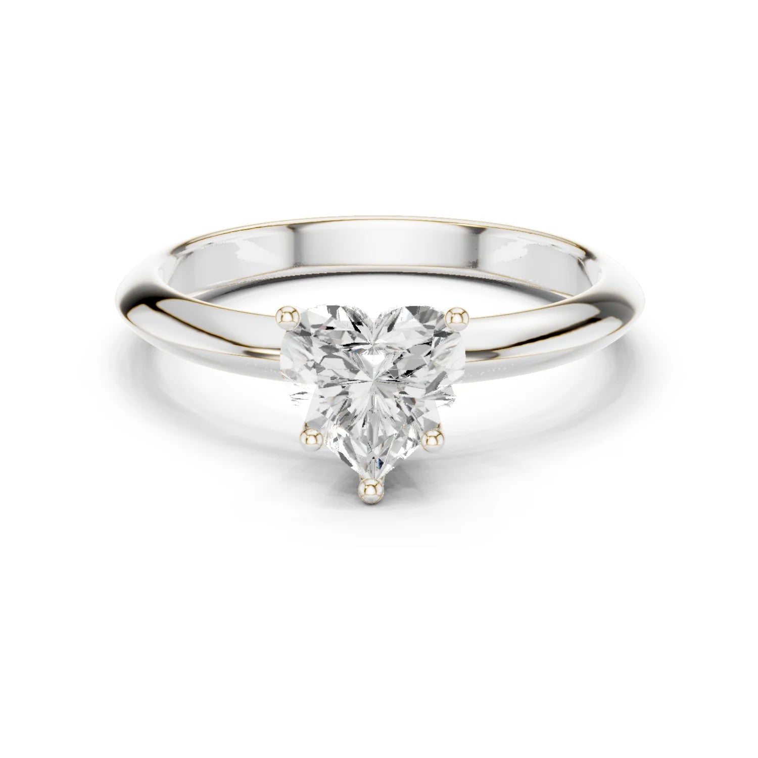 Heart Cut Diamond Solitaire Engagement Ring