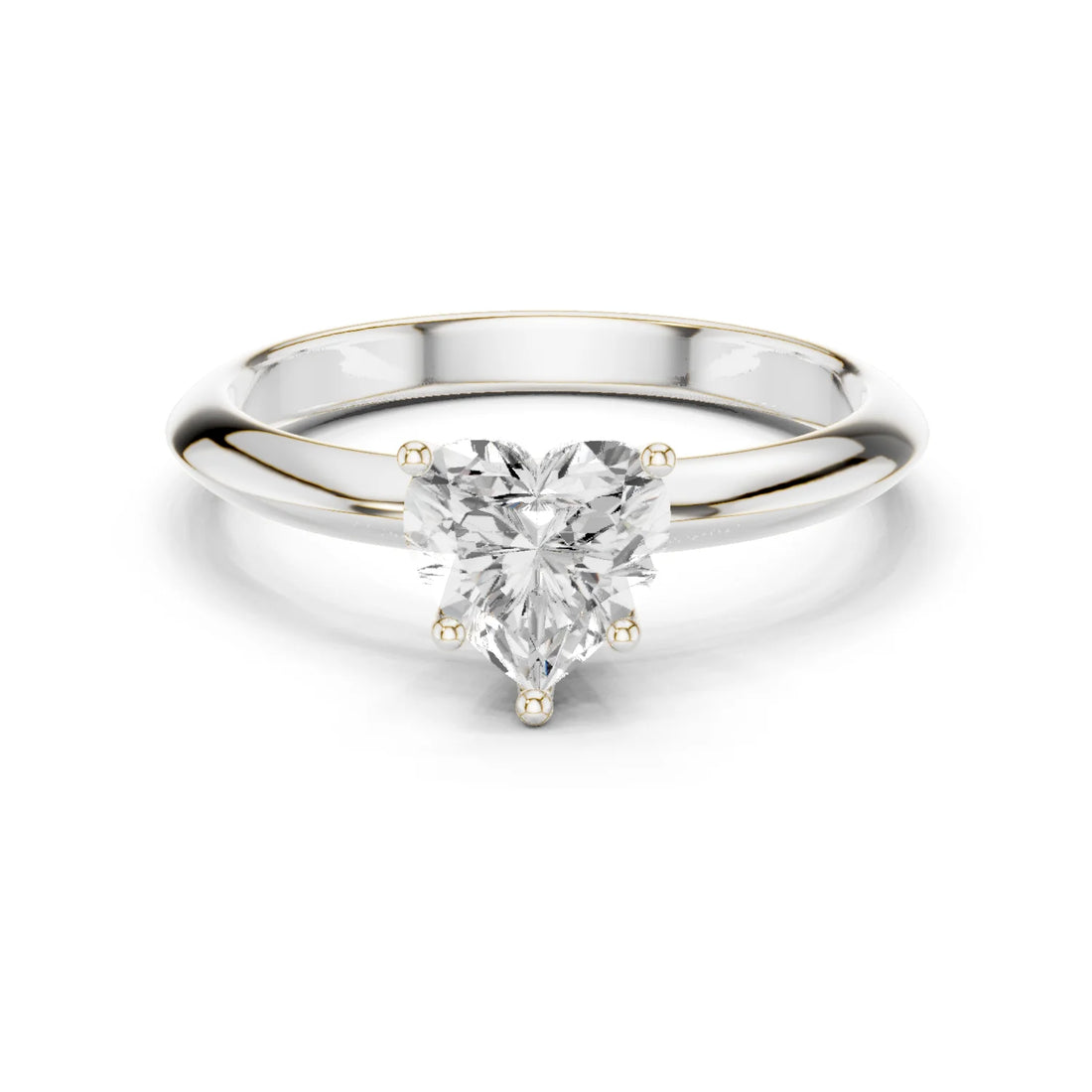 Heart Cut Diamond Solitaire Engagement Ring
