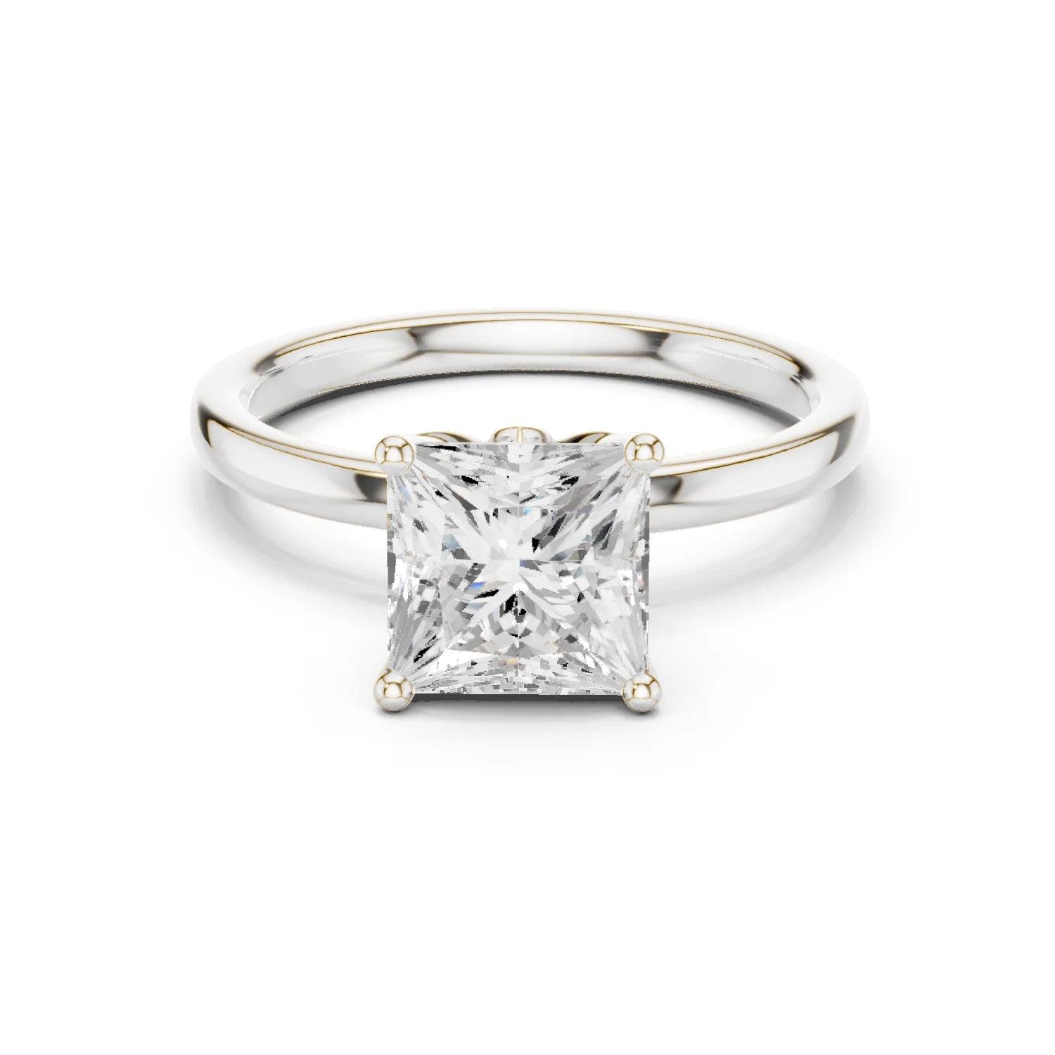 Princess Cut Diamond Solitaire Engagement Ring