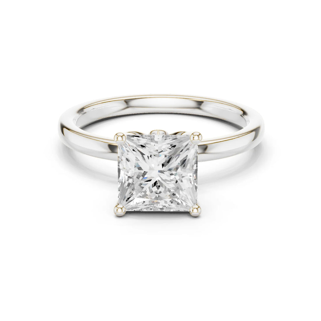 Princess Cut Diamond Solitaire Engagement Ring