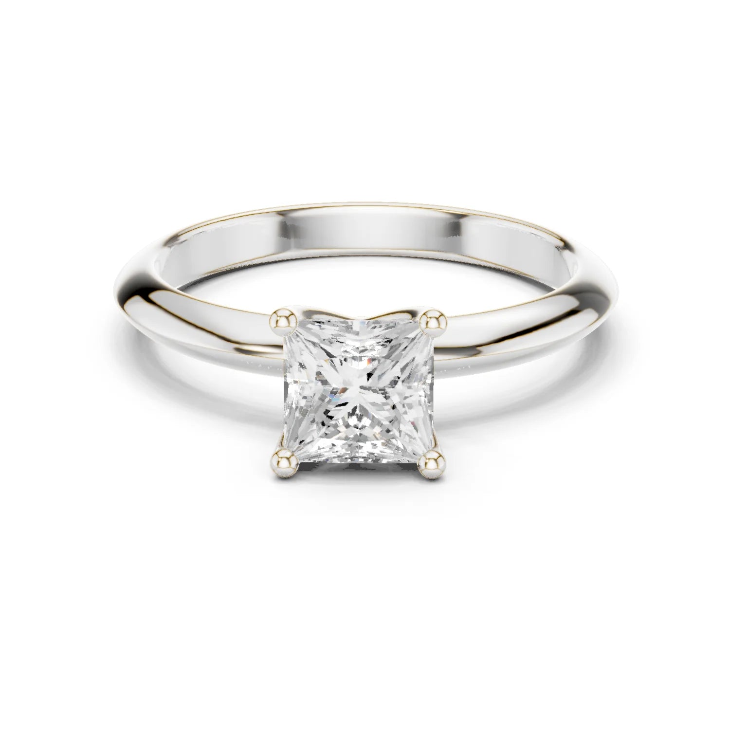 Princess Cut Diamond Solitaire Engagement Ring