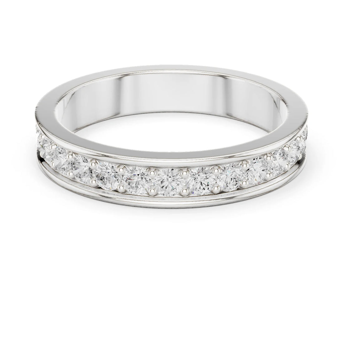 Round-Cut Diamond Full Eternity Band