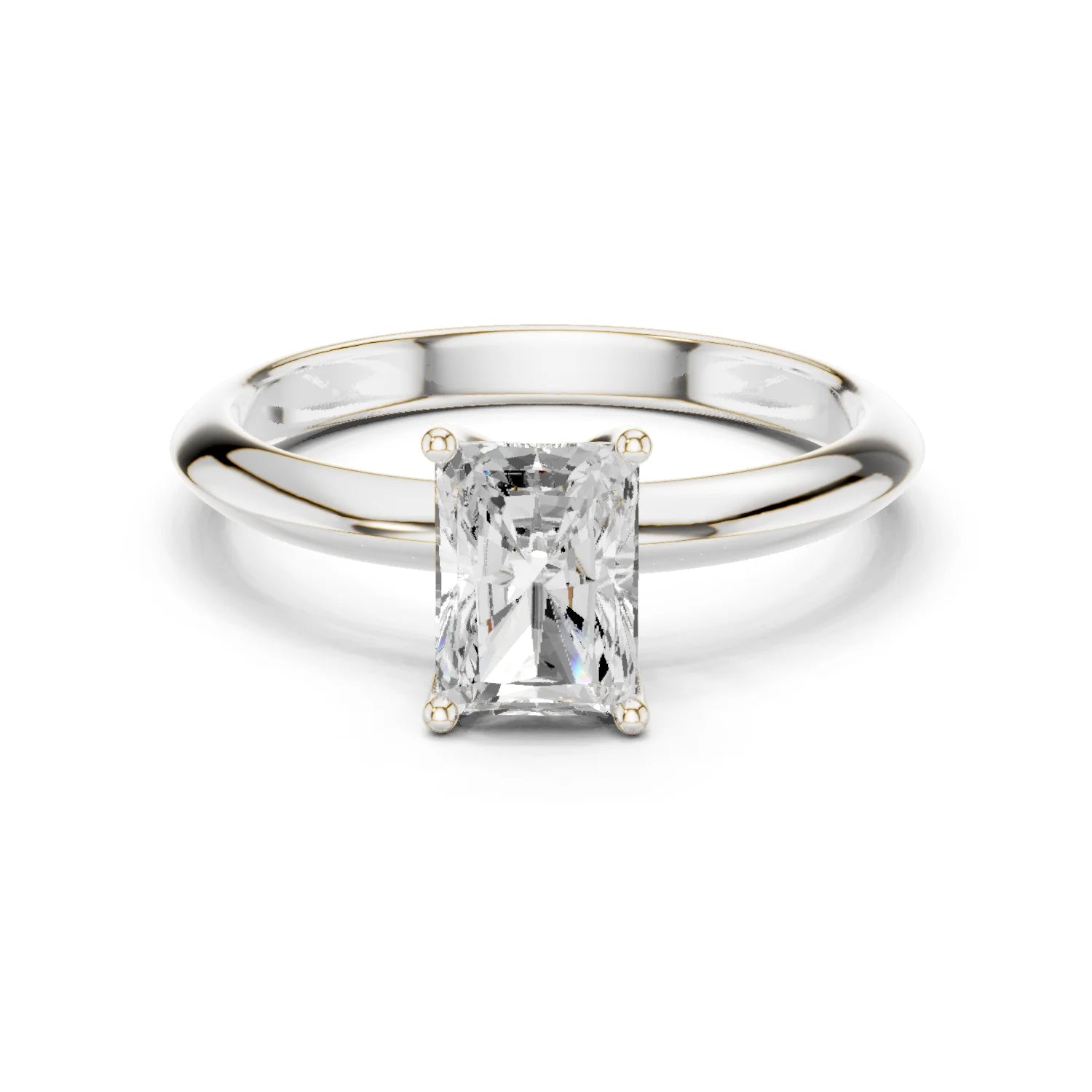 Radiant Cut Diamond Solitaire Engagement Ring