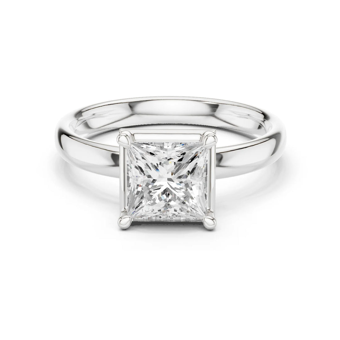 Princess Diamond Solitaire Engagement Ring