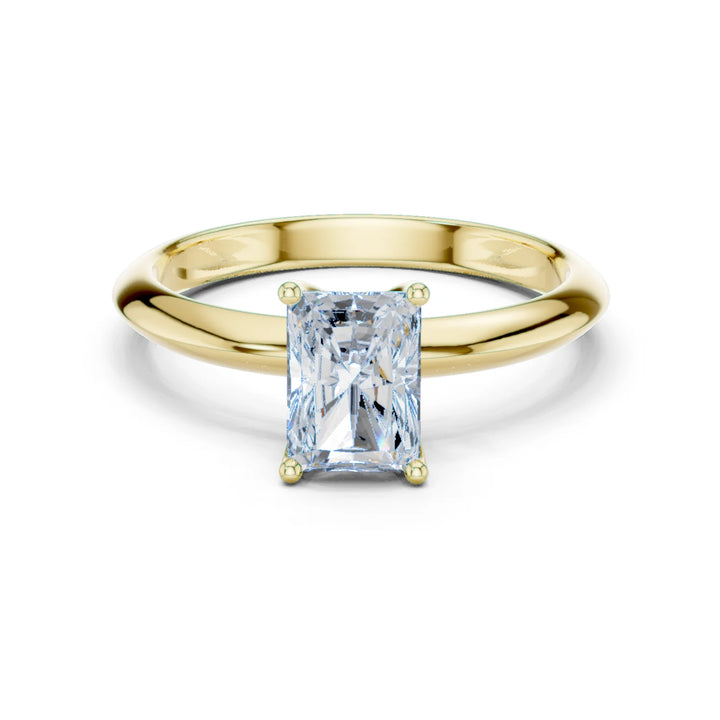 Radiant Cut Diamond Solitaire Engagement Ring