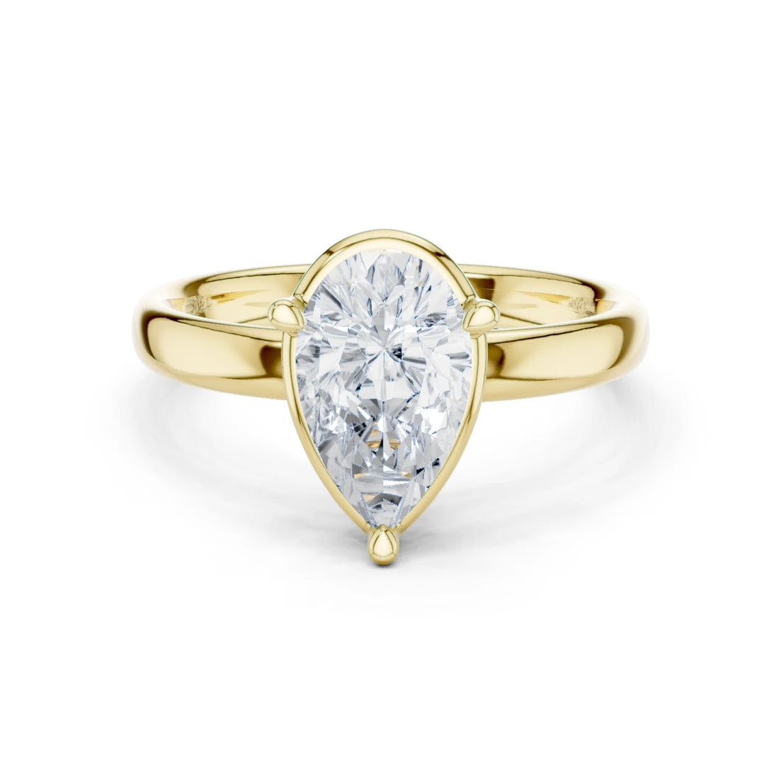 Pear Diamond Solitaire Engagement Ring