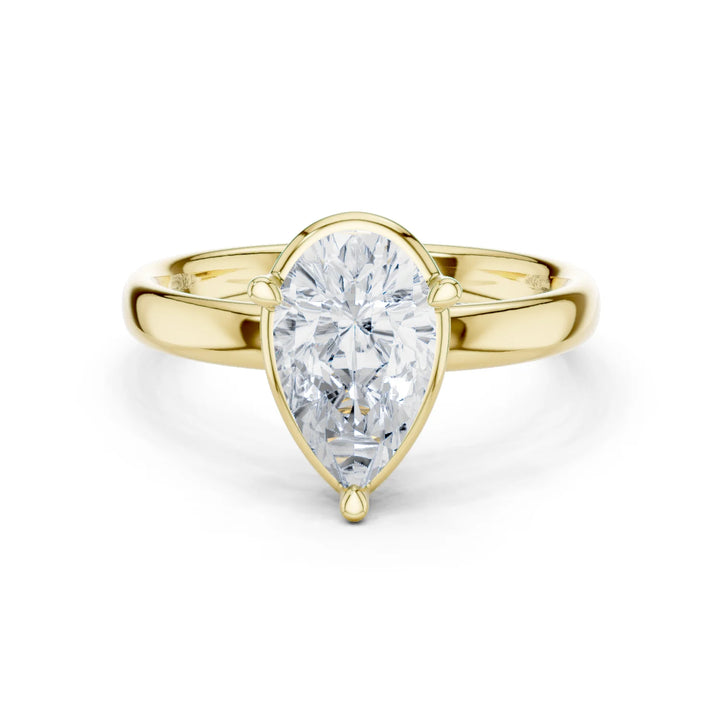Pear Diamond Solitaire Engagement Ring