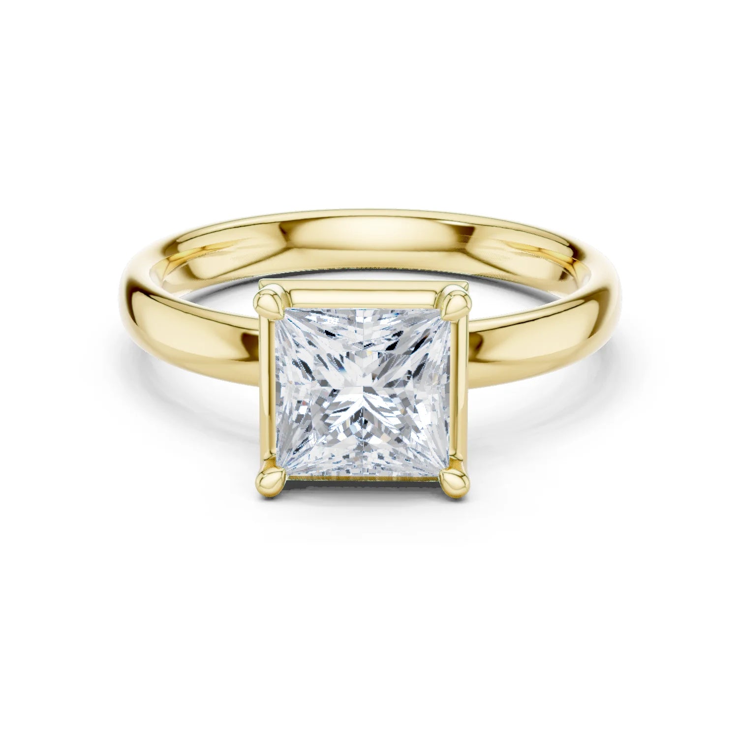 Princess Diamond Solitaire Engagement Ring