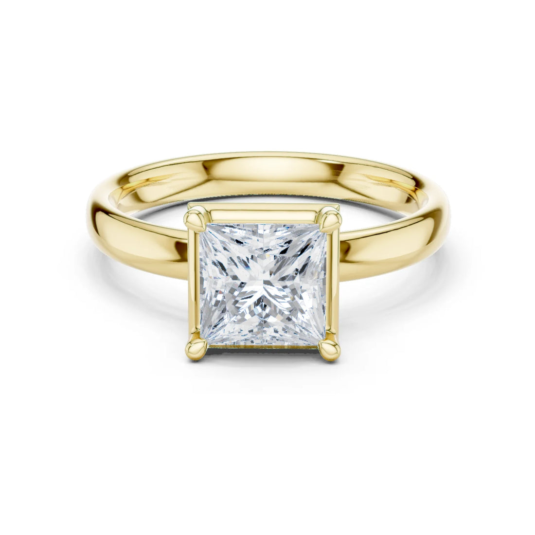 Princess Diamond Solitaire Engagement Ring