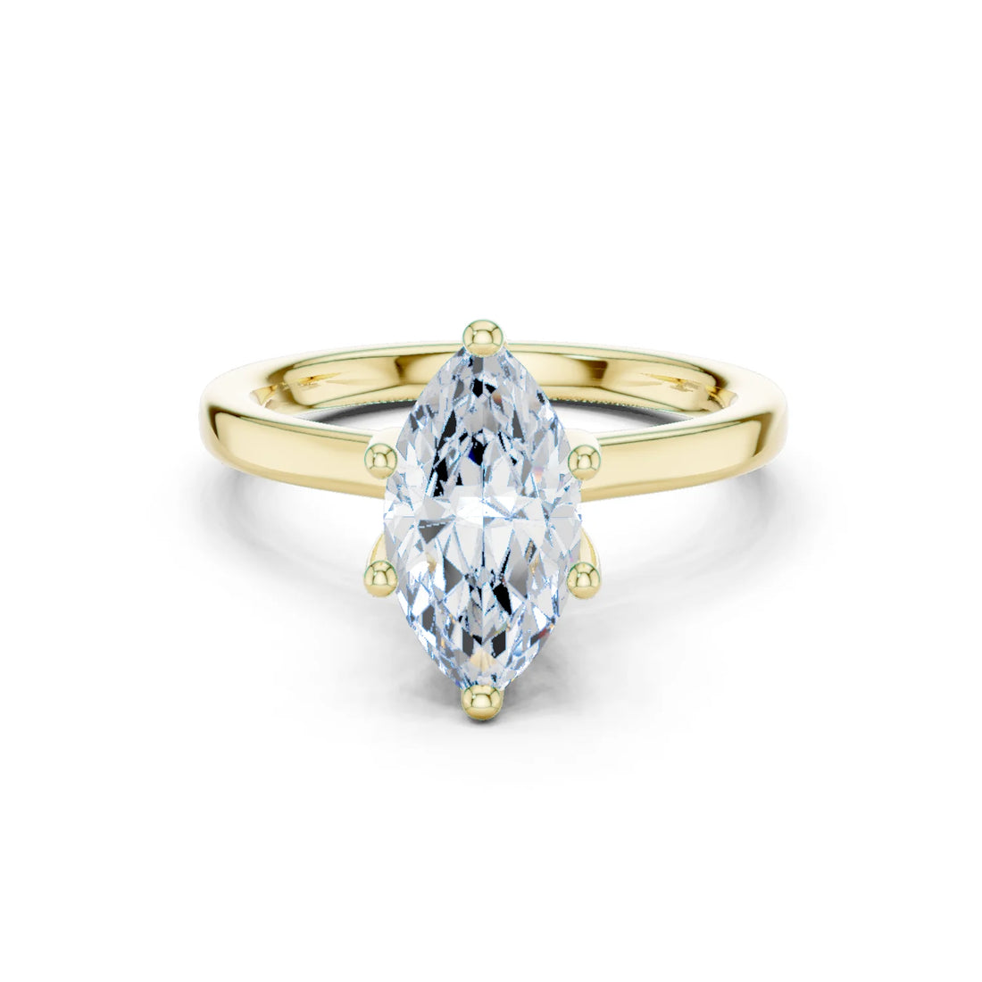 Marquise Shape Diamond Hidden Halo Engagement Ring