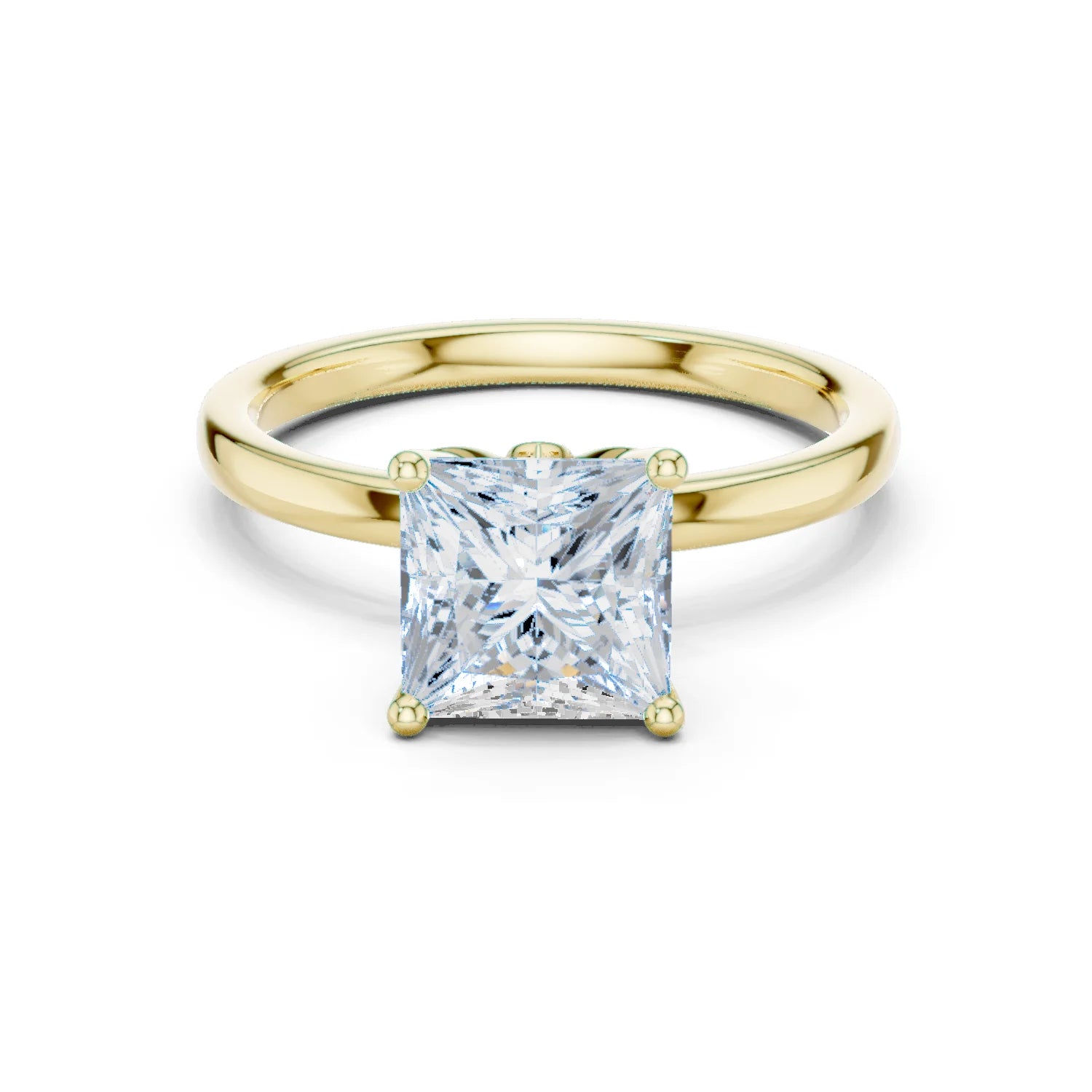 Princess Cut Diamond Solitaire Engagement Ring