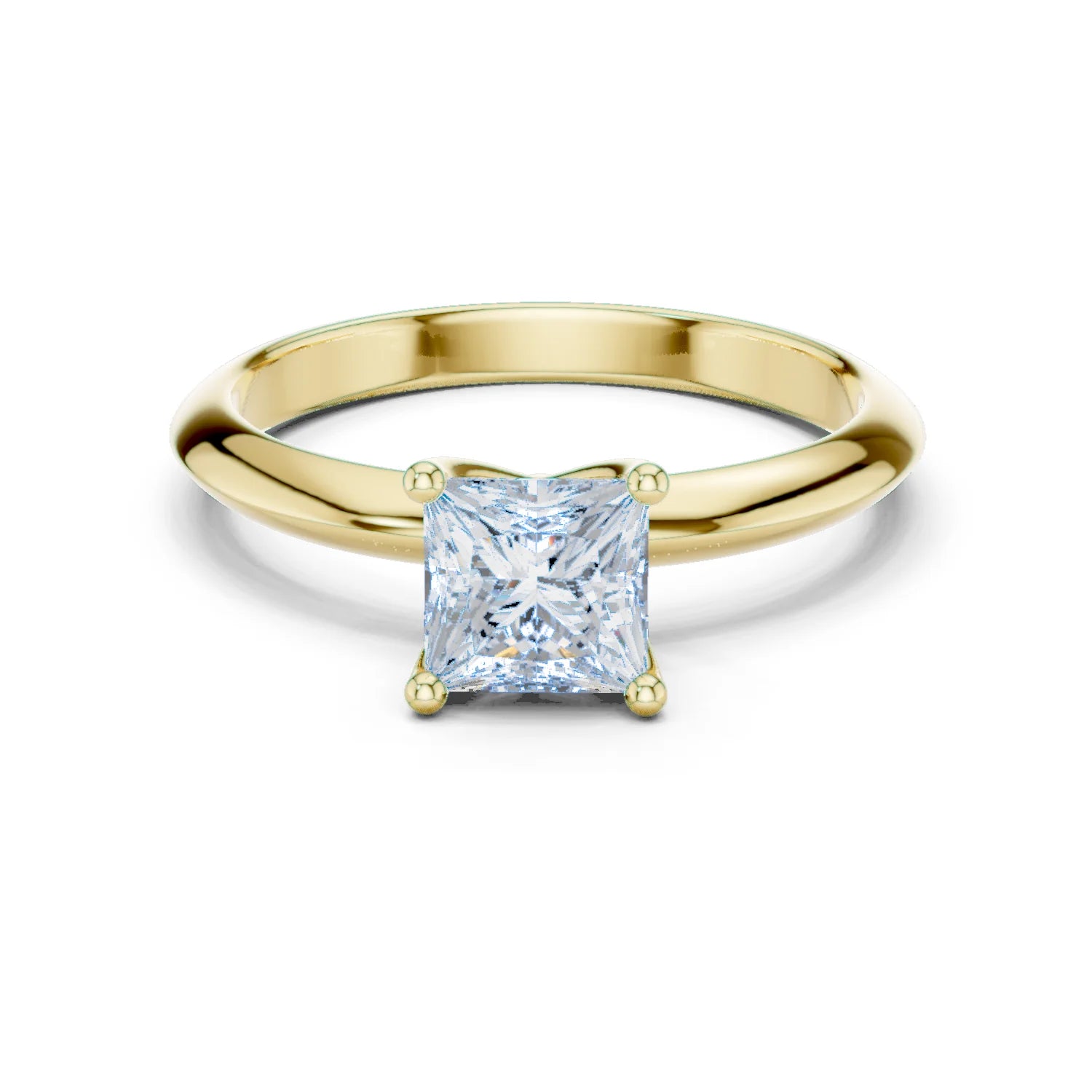 Princess Cut Diamond Solitaire Engagement Ring