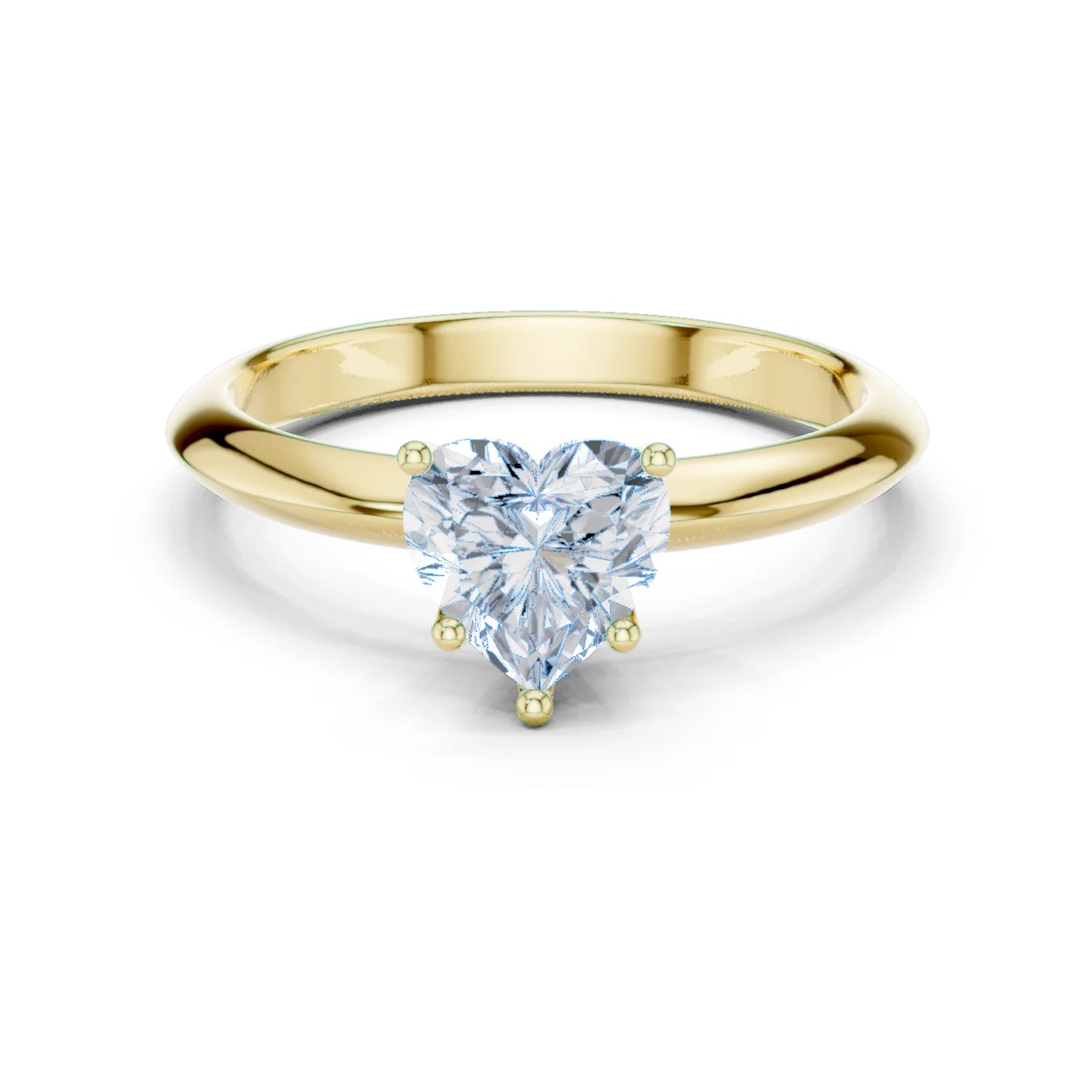 Heart Cut Diamond Solitaire Engagement Ring