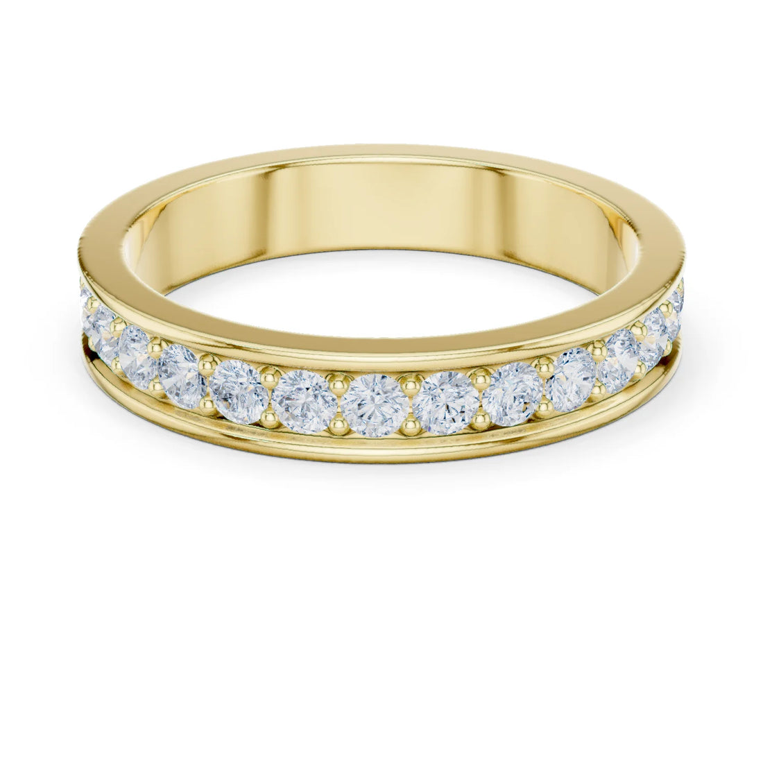 Round-Cut Diamond Full Eternity Band